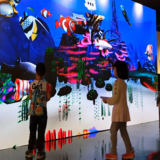 LED屏神笔画鱼